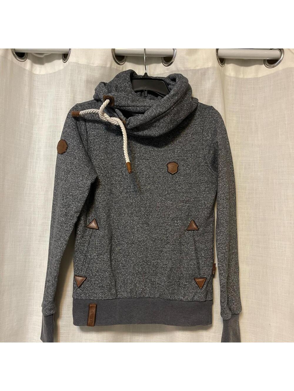 NAKETANO Brave New World Gray Hoodie Womens Sm